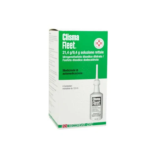 CLISMA FLEET 21,4g/9,4g Soluzione rettale 4 flaconi