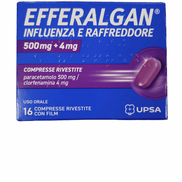 EFFERALGAN INFLUENZA E RAFFREDDORE 16 compresse