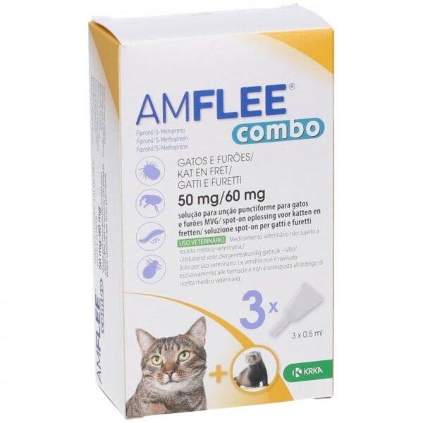 AMFLEE COMBO CAT SPOT 50mg/60mg 3 pipette
