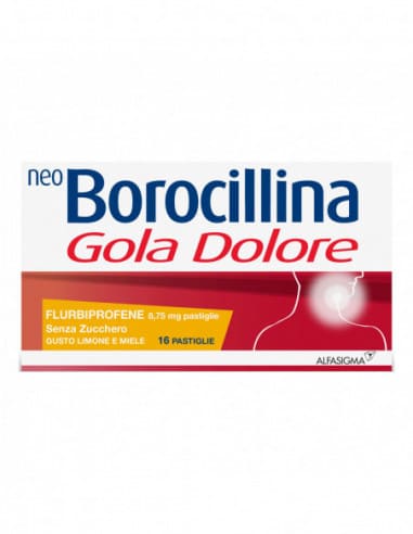 NEOBOROCILLINA GOLA DOLORE 16 pastiglie miele/limone s/z