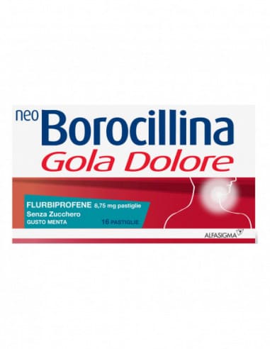 NEOBOROCILLINA GOLA DOLORE 16 past menta S/Z
