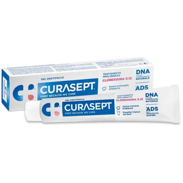CURASEPT DENTIFRICIO 0,12% ADS+DNA trattamento prolungato 75ml